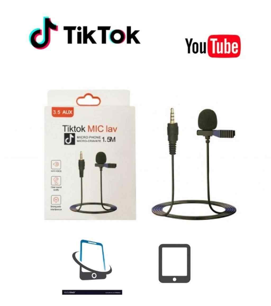 Platoon PL-2441 TikTok,YouTube,Discord,Skype Cep Telefonu Uyumlu 3.5mm Jack Yaka Mikrofonu 1.5MT