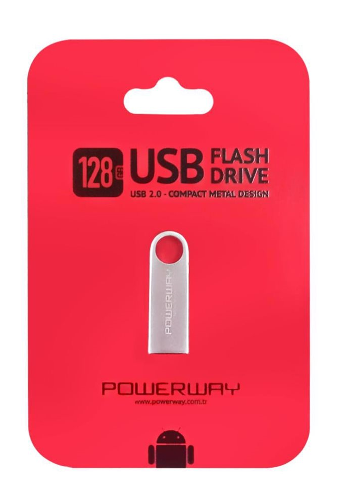 128 Gb Metal Usb Flash Bellek Powerway