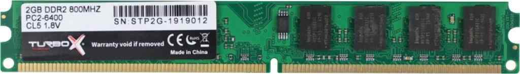 Turbox 2GB DDR2 800 Mhz Masaüstü Ram CL6