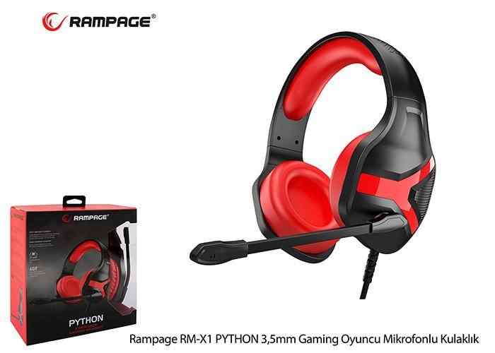 Rampage RM-X1 Python Mikrofonlu Gaming Oyuncu Kulaklık