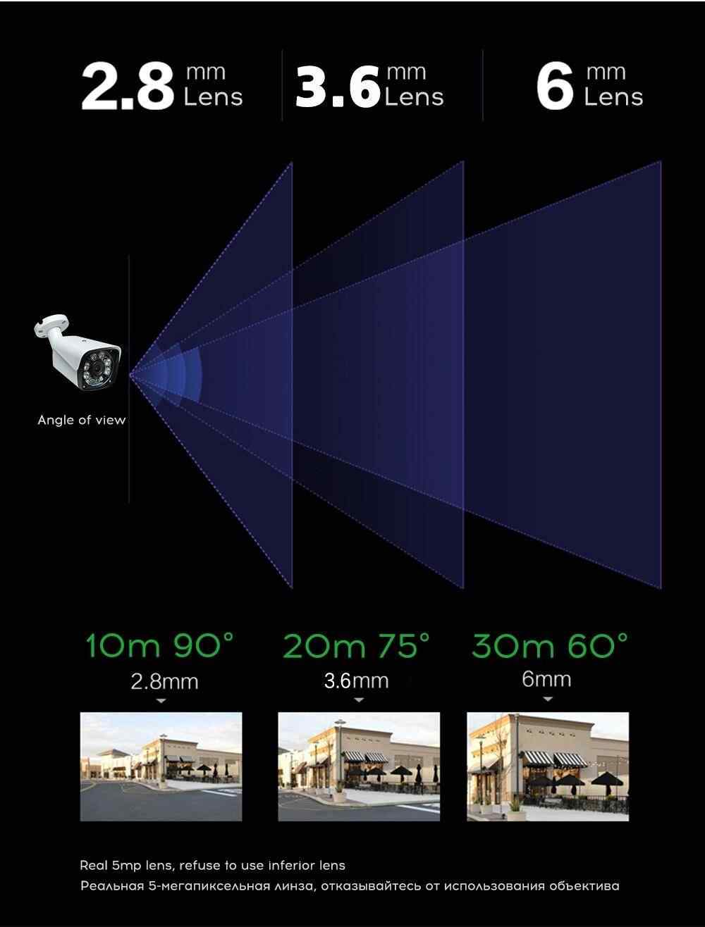 J-Tech 2050 Gece Renkli Warm Light 5MP SONY LENS 1080P AHD Güvenlik Kamera