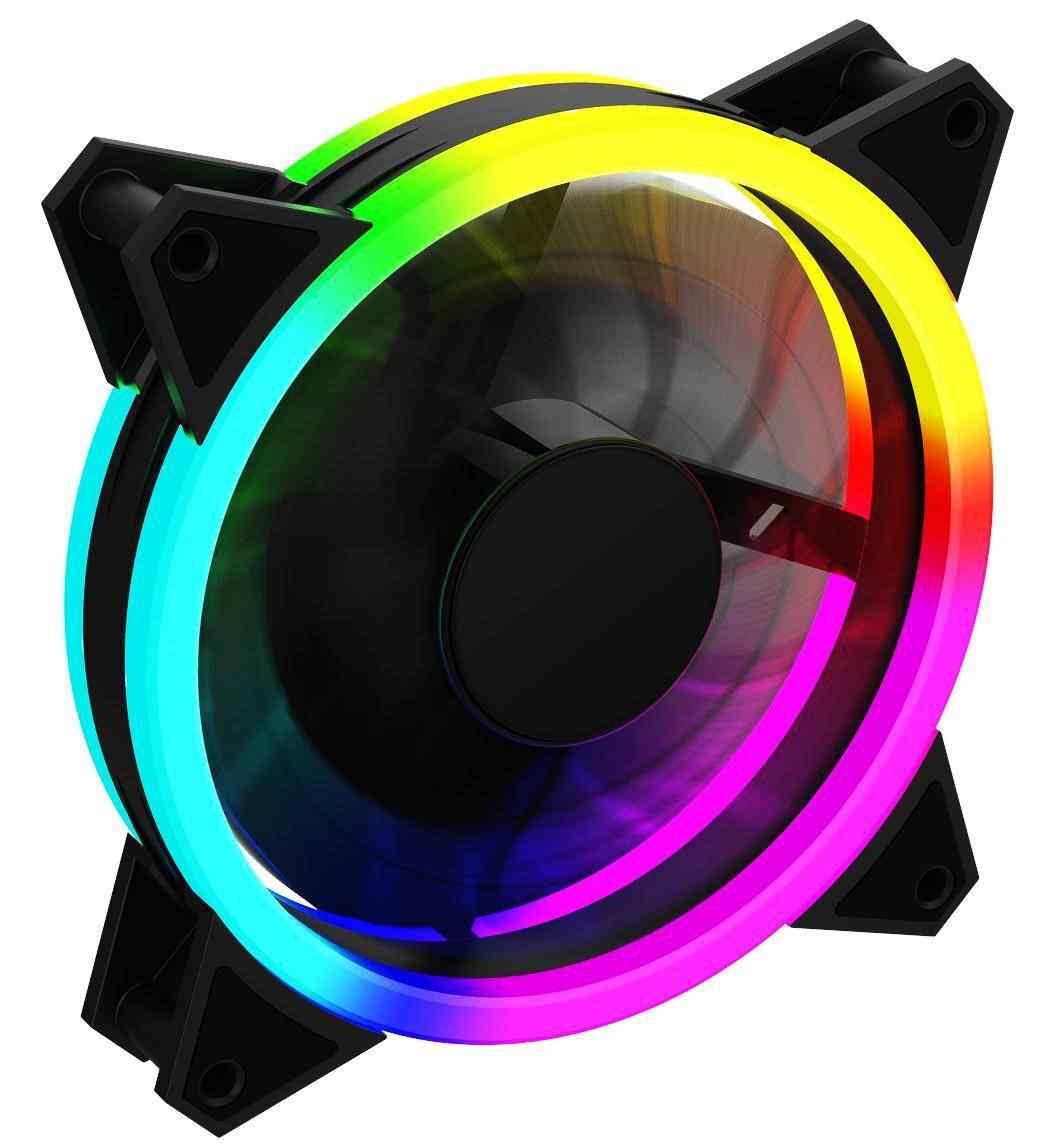 Concord C-892 Rgb 3 Renk Rainbow Gökkuşağı 12cm Kasa Geniş Fan