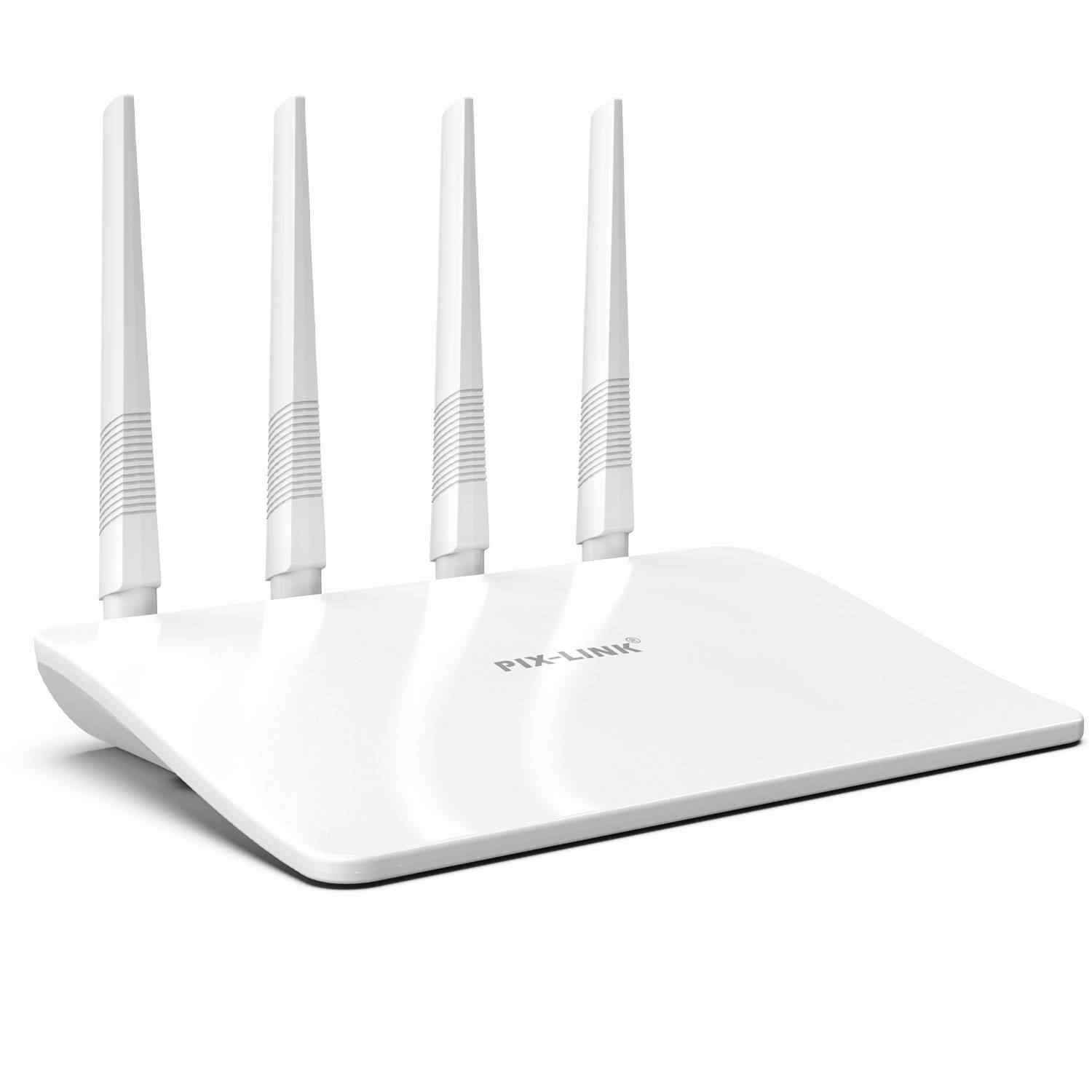 Pix-Link LV-WR21Q New Arrival 300Mbps 4Anten Home High Gain Wi-Fi Router,Access Point,Repeater