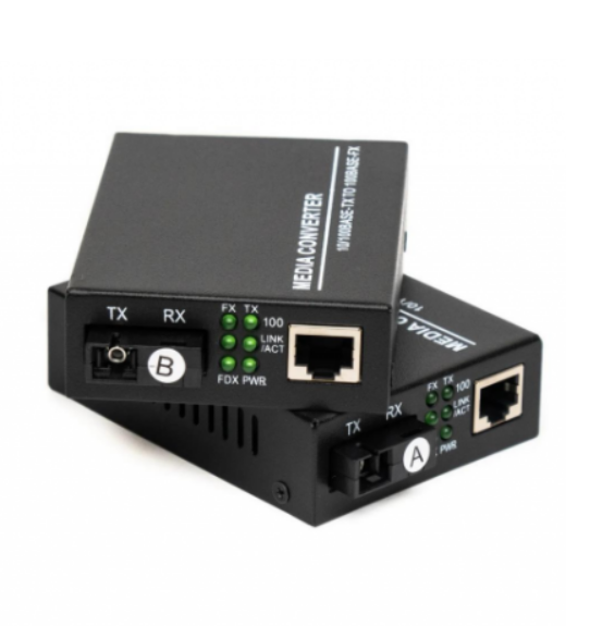 J-TECH HS-6 10/100/1000Fiber Optik Ethernet Medya Dönüştürücü Gigabit (1 Çift)
