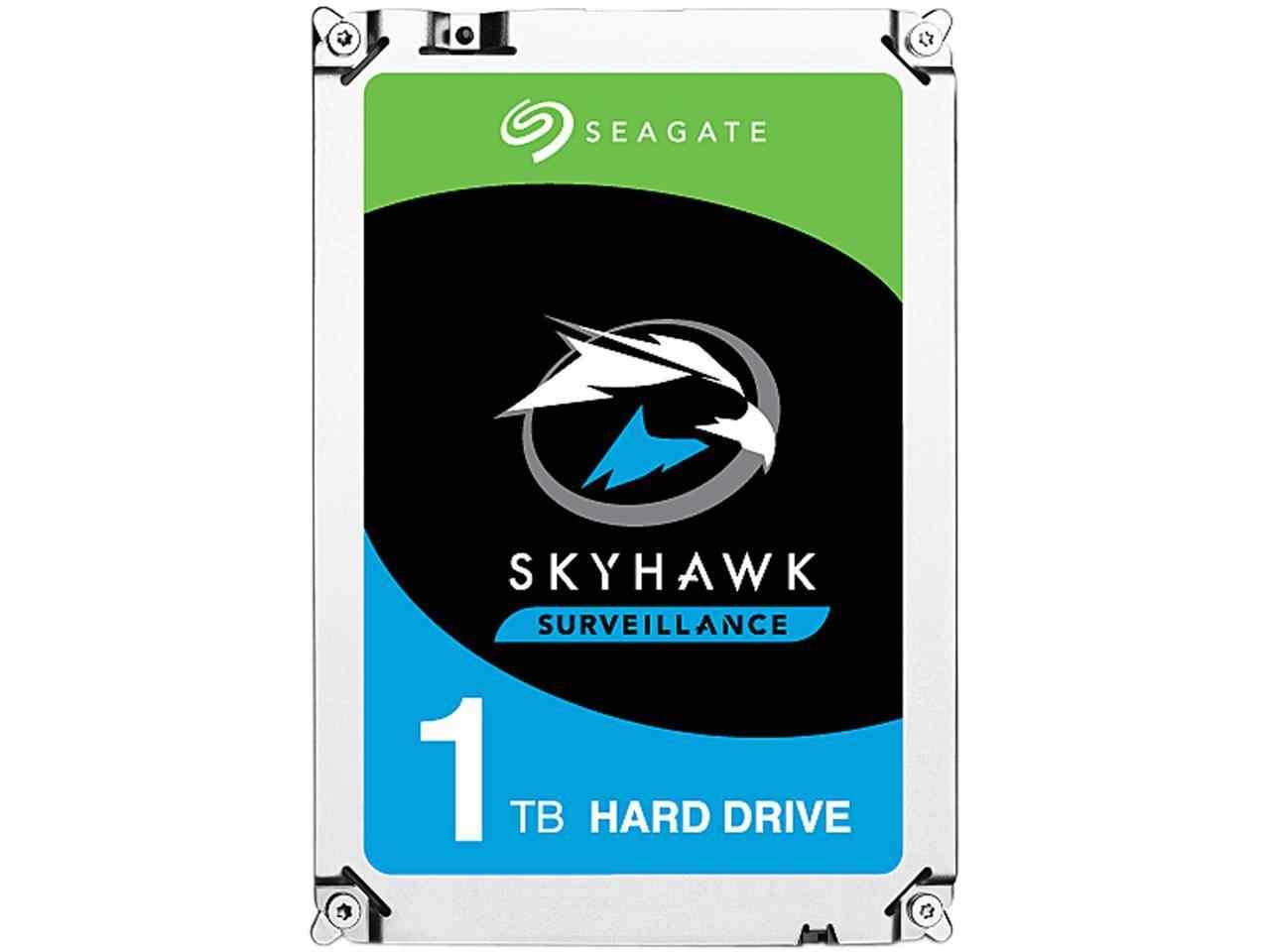 Seagate Skyhawk 1TB 7x24 Güvenlik Kamerası Diski - 5900 RPM , SATA 6 Gb/s, 64 MB Cache, 3.5 - ST1000VX005