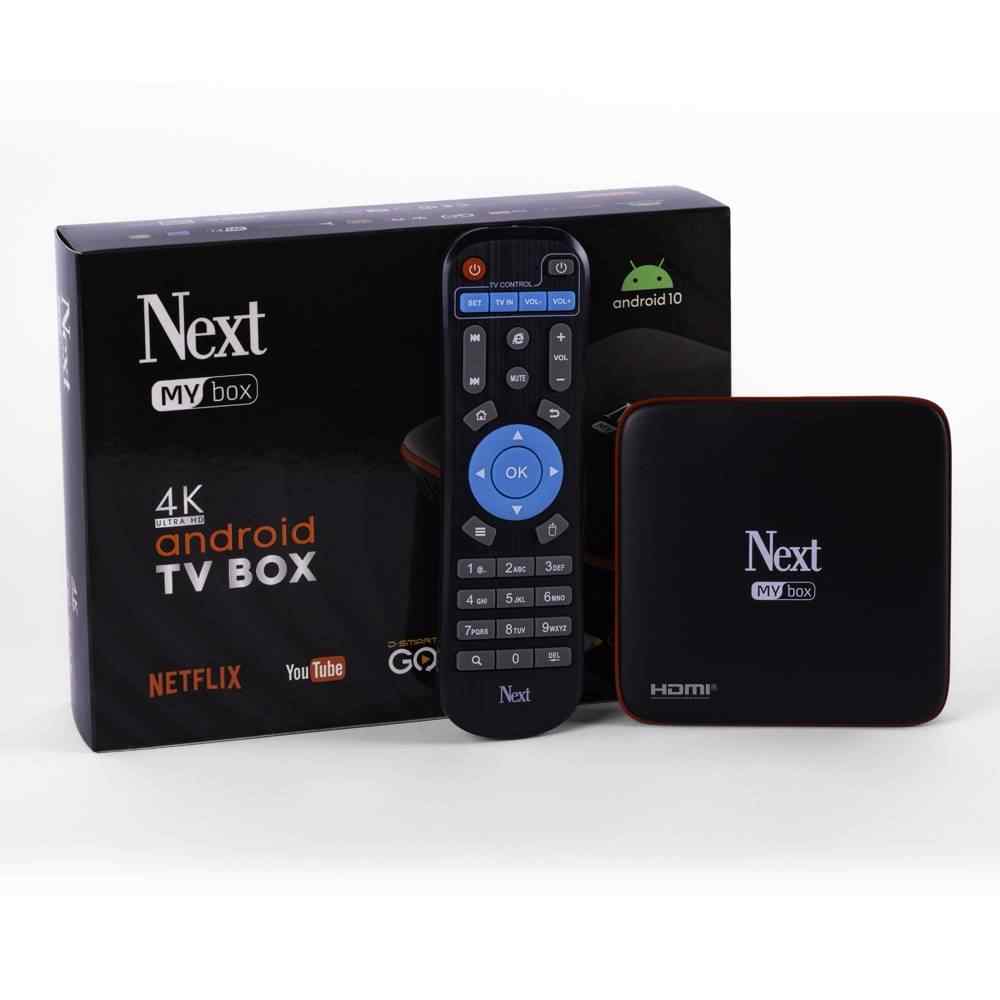 Next MyBox Mediabox 4K Ultra HD Android 10 TV Box MyBox Netflix Youtube