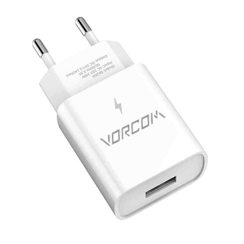 Vorcom V77 5V 2.1A Amper Fast Quick Hızlı Şarj Başlık Adaptör Charger