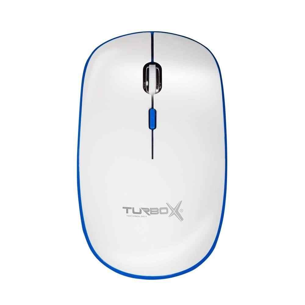Turbox Oculus TR-K90 USB Kablosuz Beyaz/Mavi Multimedya Standart Q Klavye ve Mouse Set