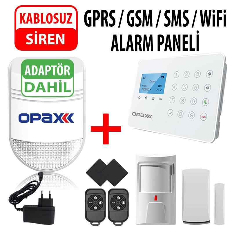 ARD-575 GPRS/WIFI Kablolu/Kablosuz Alarm Paneli ve BGR-09 Kablosuz Harici Siren (1 Yıl AHM Ücretsiz)
