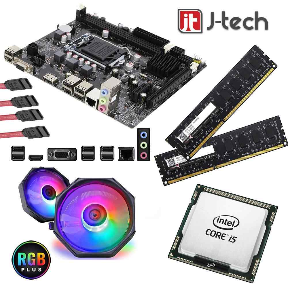 J-TECH X79 i5-3470 3.60GHz + 16GB RAM + H61C Anakart 1155pin + Rainbow CPU Fan Bundle Motherboard