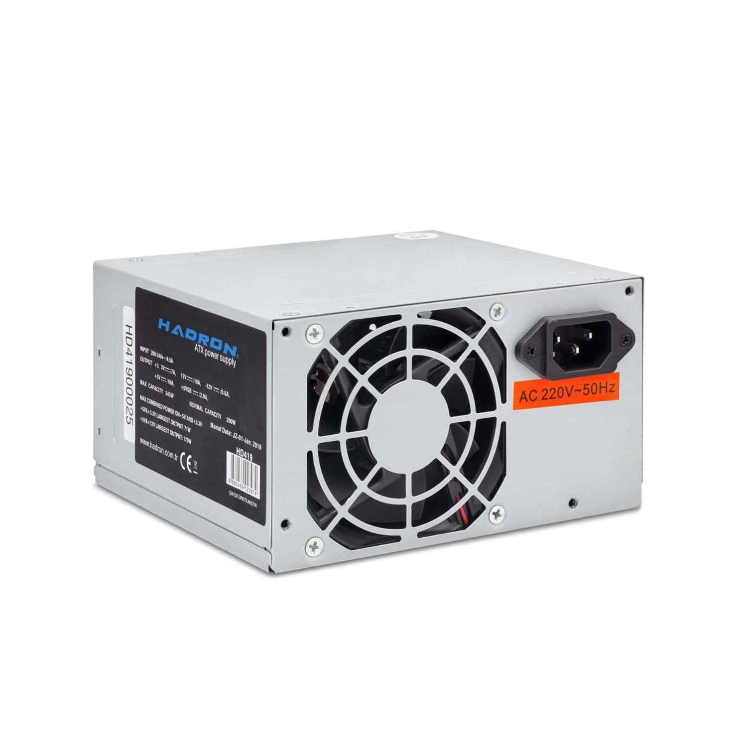 hadron hd419 200w power supply 8cm fan guc kaynagi
