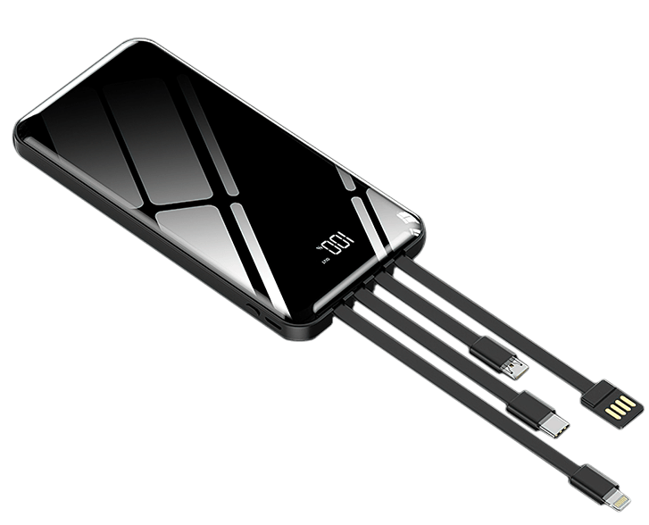 Sprange SR-P3 24000mAh LCD Gösterge El Feneri Metal Portable Fast Charger PowerBank