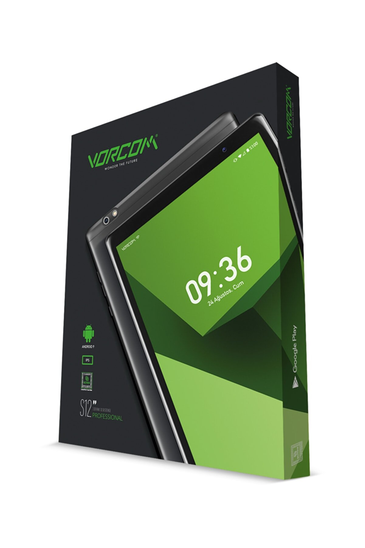 Vorcom 10.1 IPS S12 2GB 32GB ZooM Youtube PUBG Tablet Pc -Gri