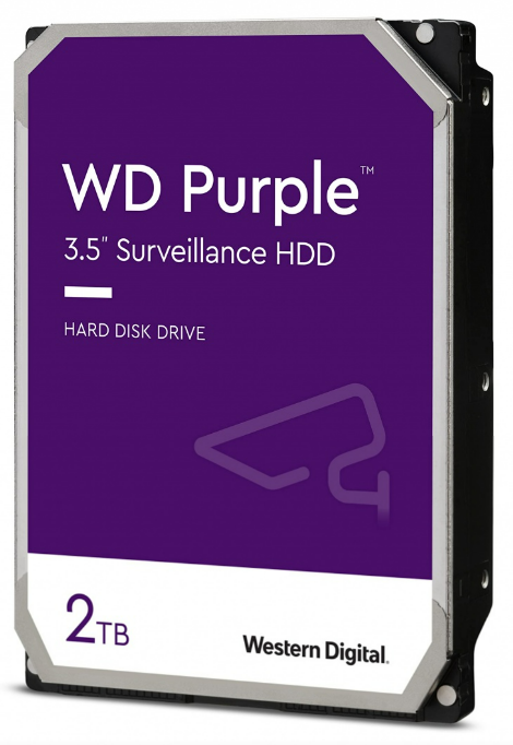 WD Purple 2TB 7/24 Güvenlik Kamerası Diski - 5400 RPM , SATA 6 Gb/s, 64 MB Cache, 3.5 - WD20PURZ