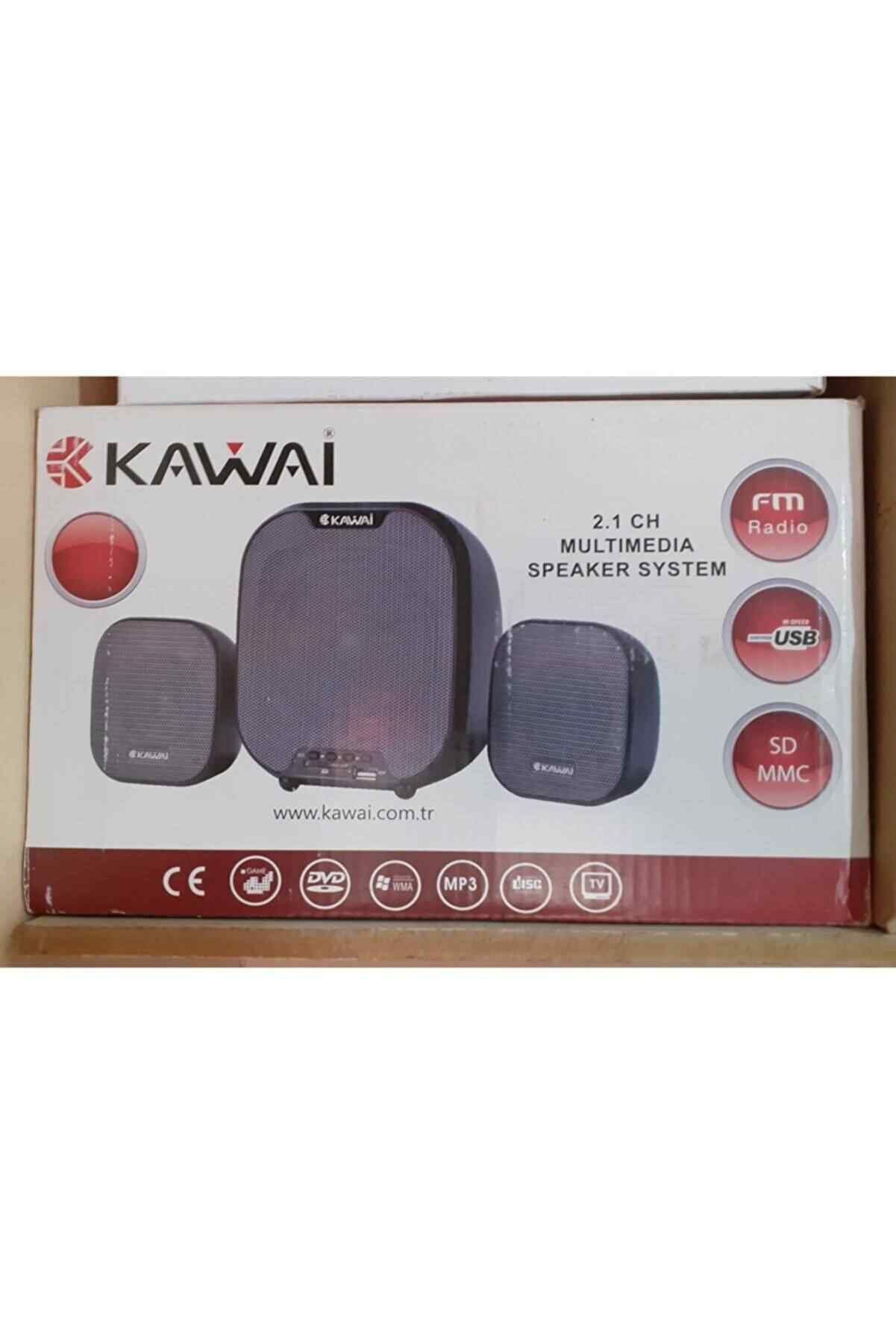Kawai HS15 2+1 Siyah Usb+SD+Fm Destekli Multimedia Speaker Hoparlör